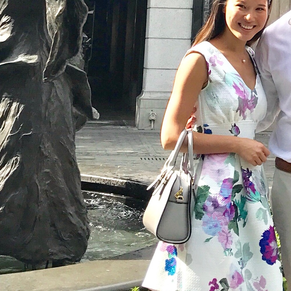 Grey small handbag
